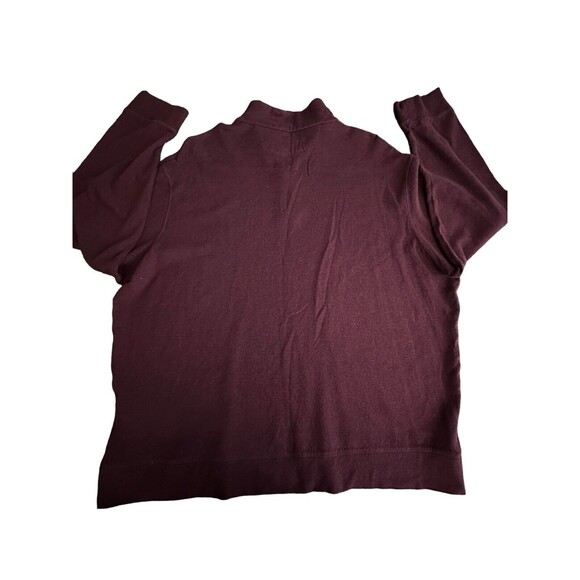 Polo Ralph Lauren Sweater Mens XXL 1/4 Zip Pullover‎ Jacket Burgundy #P13-1 - Picture 9 of 10